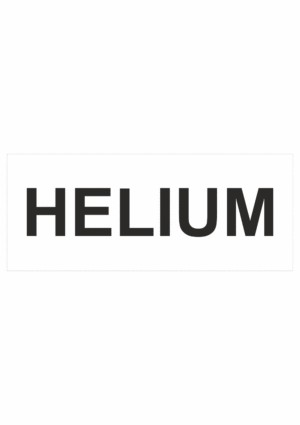 Označenie obalov nebezpečných látok - Tlakové nádoby a plyny: Helium