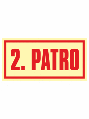 Značenie budov a priestorov - Označenie podlažia: 2. PATRO