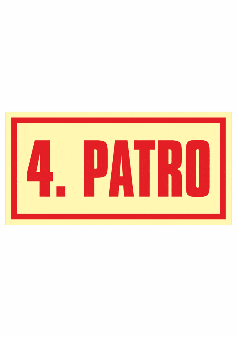 Značenie budov a priestorov - Označenie podlažia: 4. PATRO