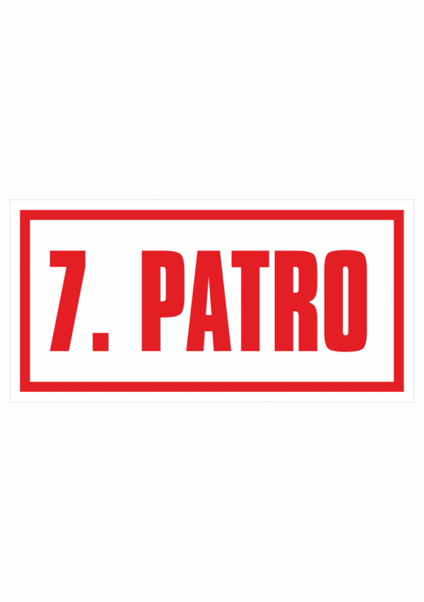 Značenie budov a priestorov - Značenie schodiska: 7. PATRO