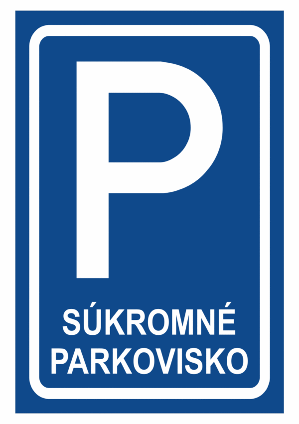 Značenie budov a priestorov - Parkovanie: Parkovisko Súkromné parkovisko