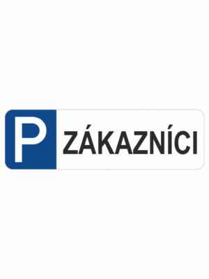 Značenie budov a priestorov - Parkovanie: Parkovisko / Zákazníci (Horizontálne)
