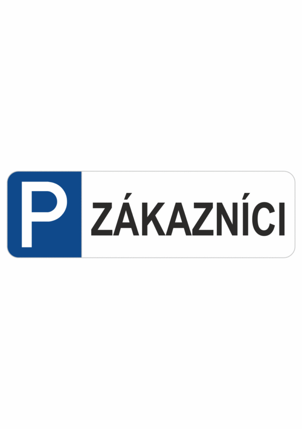 Značenie budov a priestorov - Parkovanie: Parkovisko / Zákazníci (Horizontálne)