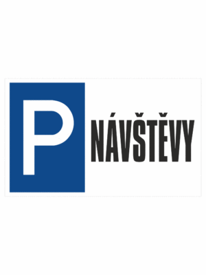 Značenie budov a priestorov - Parkovanie: Parkovisko / Návštěvy (Horizontálne)