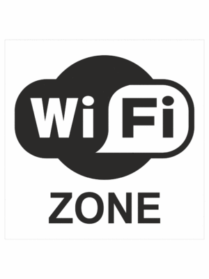Značenie budov a priestorov - Označenie wifi pripojenie: WiFi zone