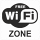 Značenie budov a priestorov - Označenie wifi pripojenie: Free WiFi zone