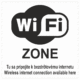 Značenie budov a priestorov - Označenie wifi pripojenie: WiFi zone / Tu sa pripojte