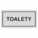 Značenie budov a pristor - Označenie miestností textom: Toalety
