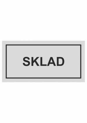 Značenie budov a pristor - Označenie miestností textom: Sklad