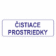 Značenie budov a pristor - Označenie miestností textom: Čistiace prostriedky