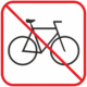Značenie budov a pristor - Piktogramy na samolepiacej fólii: Bicykel (štvorec)