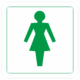 Značenie budov a pristor - Piktogramy na samolepiacej fólii: WC ženy