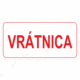 Značenie budov a pristor - Označenie miestností textom: Vrátnica