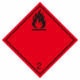 Označenie obalov nebezpečných látok - Symboly ADR: Nebezpečenstvo požiaru / Horľavé plyny č.2