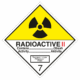 Označenie obalov nebezpečných látok - Symboly ADR: Radioaktívna látka v kusoch kategorie II č.7