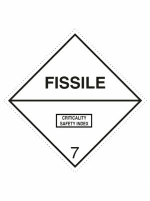 Označenie obalov nebezpečných látok - Symboly ADR: Fissile / Štiepné látky