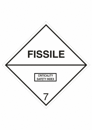 Označenie obalov nebezpečných látok - Symboly ADR: Fissile / Štiepné látky