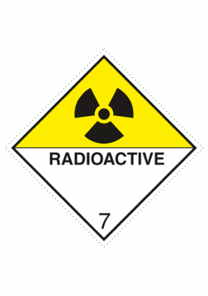 Označenie obalov nebezpečných látok - Symboly ADR: Radioactive / Radioaktívne látky č.7