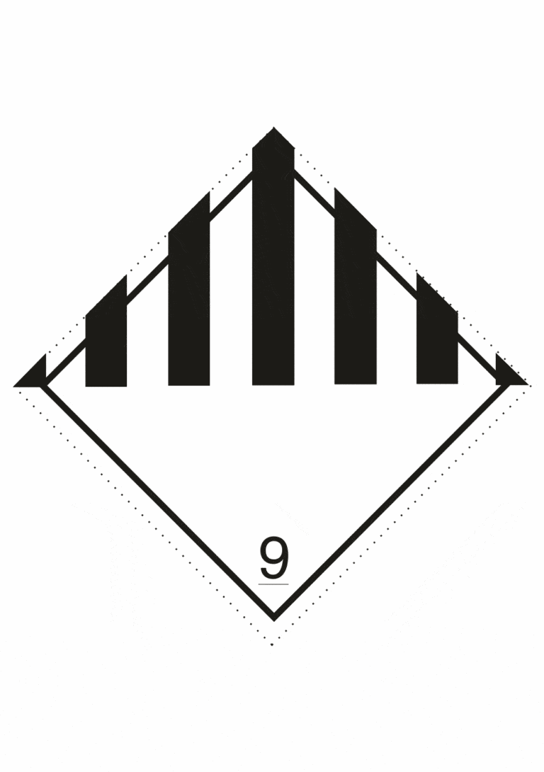 Označenie obalov nebezpečných látok - Symboly ADR: Iné nebezpečné látky a predmety č.9