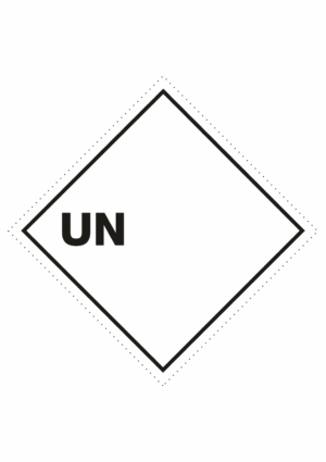 Označenie obalov nebezpečných látok - UN čísla a nápisy: UN číslo + vlastný nápis