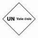 Označenie obalov nebezpečných látok - UN čísla a nápisy: UN + Vaše číslo