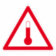 Označenie obalov nebezpečných látok - Prepravné štítky: Zvýšena teplota látky