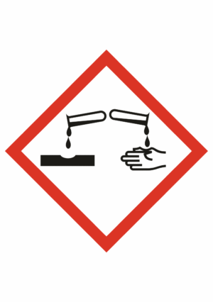 Označenie obalov nebezpečných látok - Výstražné symboly GHS/CLP: Korozívne