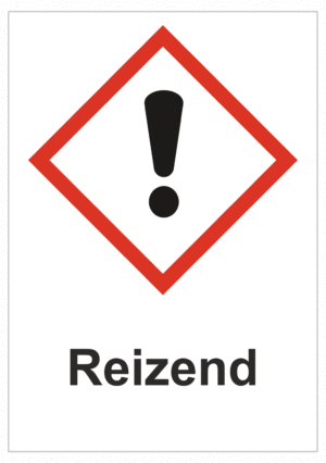 Označenie obalov nebezpečných látok - GHS symboly s textom: Reizend