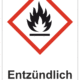Označenie obalov nebezpečných látok - GHS symboly s textom: Entzündlich