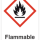 Označenie obalov nebezpečných látok - GHS symboly s textom: Flammable