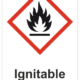 Označenie obalov nebezpečných látok - GHS symboly s textom: Ignitable