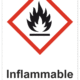 Označenie obalov nebezpečných látok - GHS symboly s textom: Inflammable