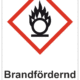 Označenie obalov nebezpečných látok - GHS symboly s textom: Brandfördernd