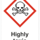 Označenie obalov nebezpečných látok - GHS symboly s textom: Highly toxic