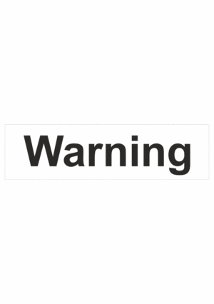 Označenie obalov nebezpečných látok - Signálné slovo GHS: Warning