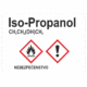 Označenie obalov nebezpečných látok - GHS štítok s názvem: IsoPropanol / Nebezpečenstvo
