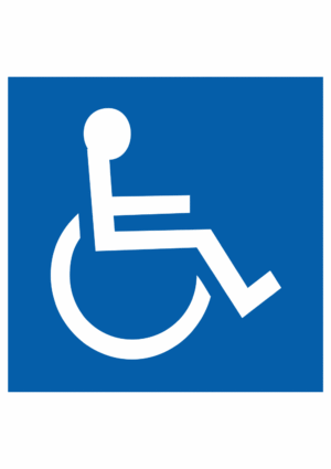 Značenie budov a priestorov - symboly dle 398/2009 sb.: Symbol zariadenia alebo priestoru pre osoby na vozíku