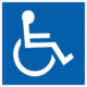 Značenie budov a priestorov - symboly dle 398/2009 sb.: Symbol zariadenia alebo priestoru pre osoby na vozíku