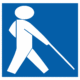Značenie budov a priestorov - symboly dle 398/2009 sb.: Symbol zariadenia alebo priestoru pre osoby so zrakovým postihnutím