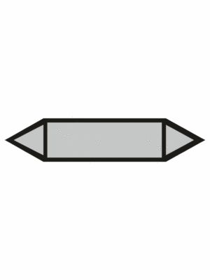 Značenie potrubí - Obojsmerné šípky bez symbolu: Para (Šedá bez textu)