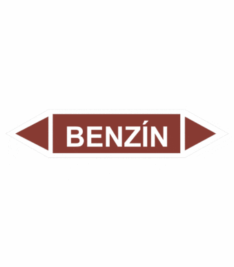 Značenie potrubí - Obojsmerné šípky bez symbolu: Benzín