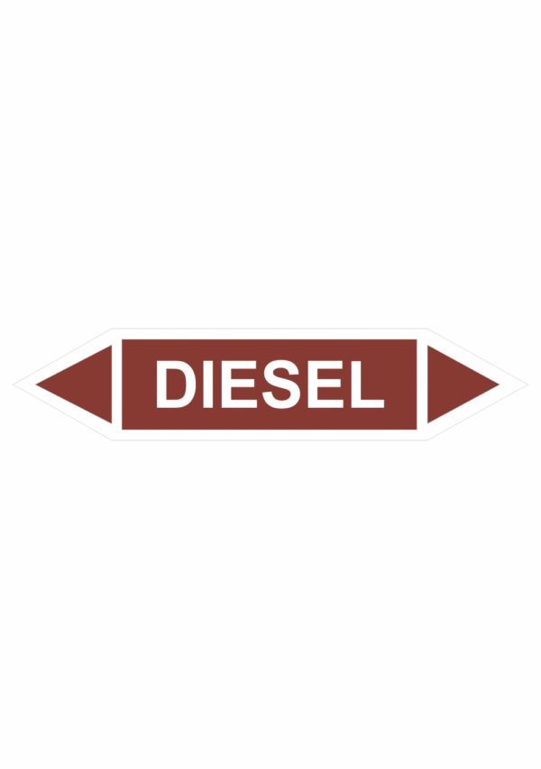 Značenie potrubí - Obojsmerné šípky bez symbolu: Diesel