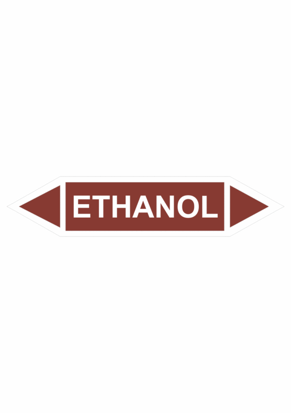 Značenie potrubí - Obojsmerné šípky bez symbolu: Ethanol