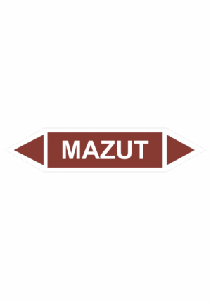 Značenie potrubí - Obojsmerné šípky bez symbolu: Mazut