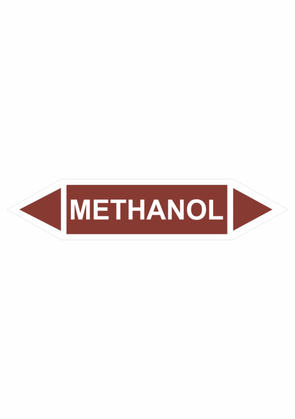 Značenie potrubí - Obojsmerné šípky bez symbolu: Methanol