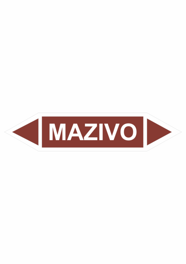 Značenie potrubí - Obojsmerné šípky bez symbolu: Mazivo