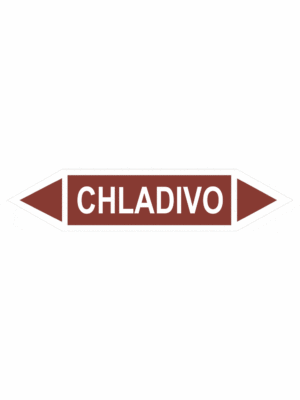Značenie potrubí - Obojsmerné šípky bez symbolu: Chladivo