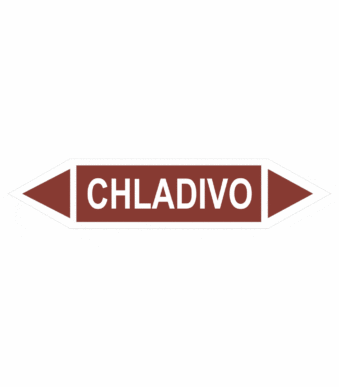 Značenie potrubí - Obojsmerné šípky bez symbolu: Chladivo