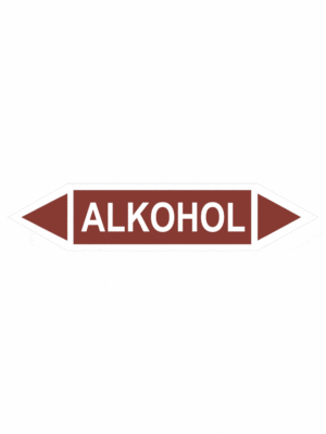 Značenie potrubí - Obojsmerné šípky bez symbolu: Alkohol