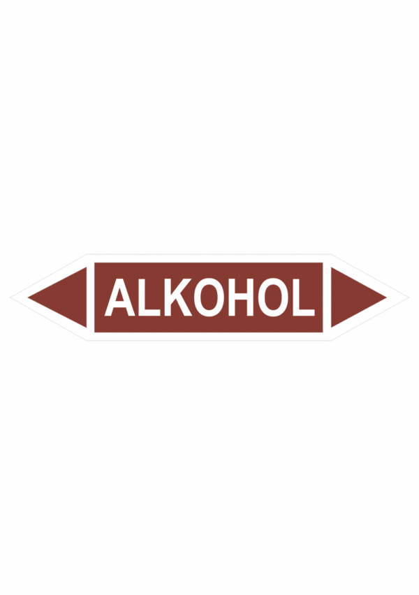 Značenie potrubí - Obojsmerné šípky bez symbolu: Alkohol